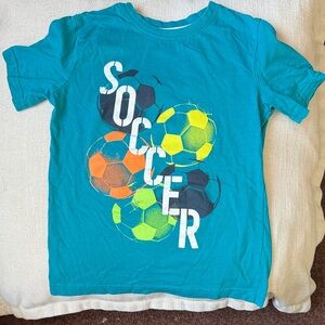 Kids Soccer Graphic Tee - Blue